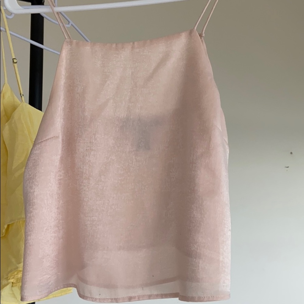Pink tank, lightly worn